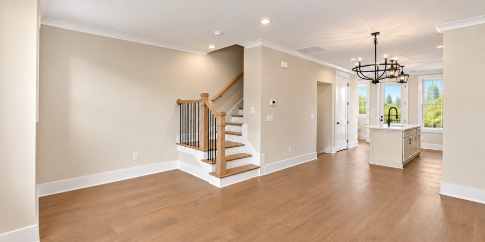 The Kitson living area and staircase