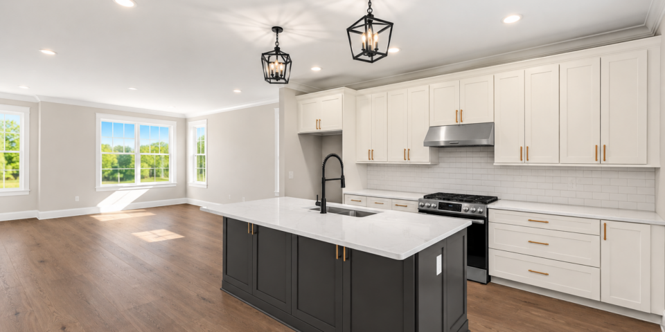The Kitson kitchen and living area