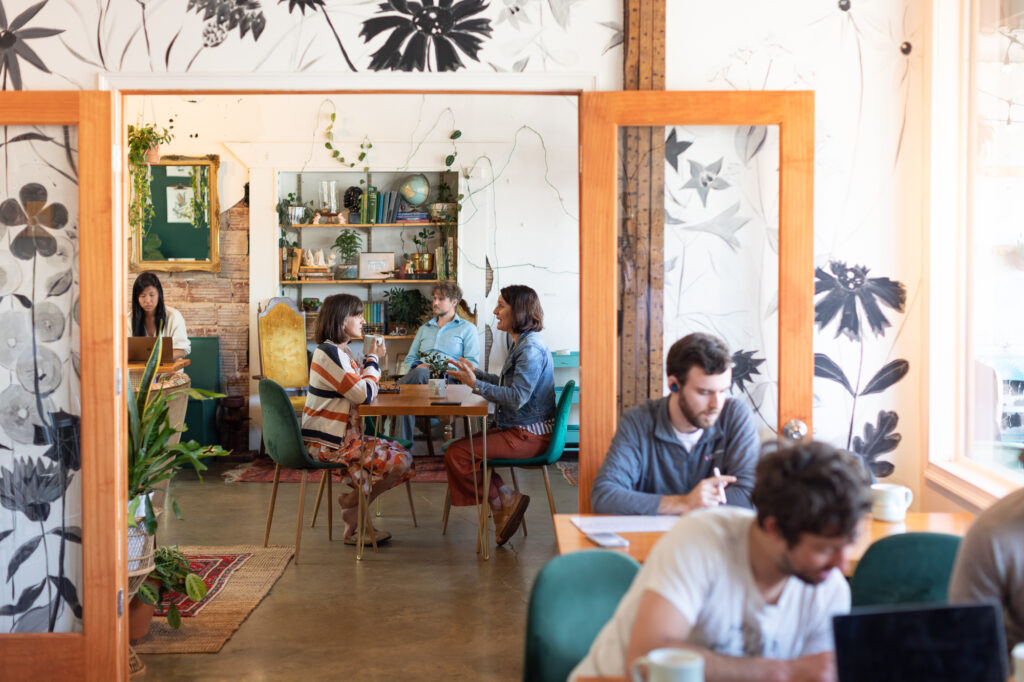 Coffee shop in The Village of West Greenville